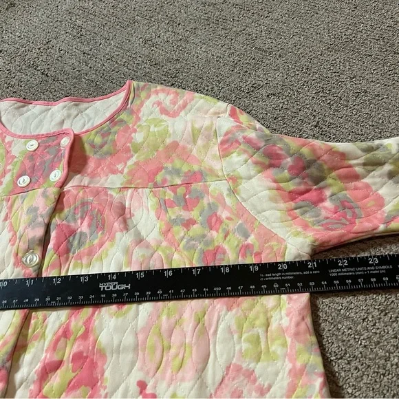 Vintage women’s quilted paisley button up acetate jacket SZ‎ S - Picture 8 of 10